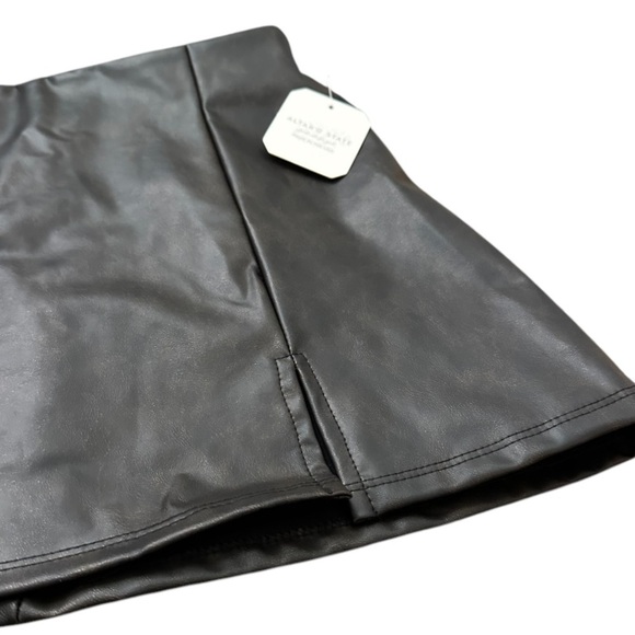 NWT Altare'd State Katarina Distressed Vegan Leather Skirt / Brown / Size M - Picture 9 of 15